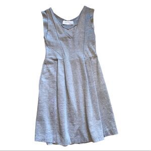 Zara Collection Marled Gray Fit & Flare Career Dress Size Medium